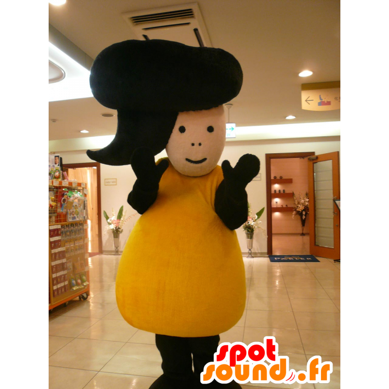 Ishikawa kun mascot. Yellow and black man mascot - MASFR28404 - Yuru-Chara Japanese mascots