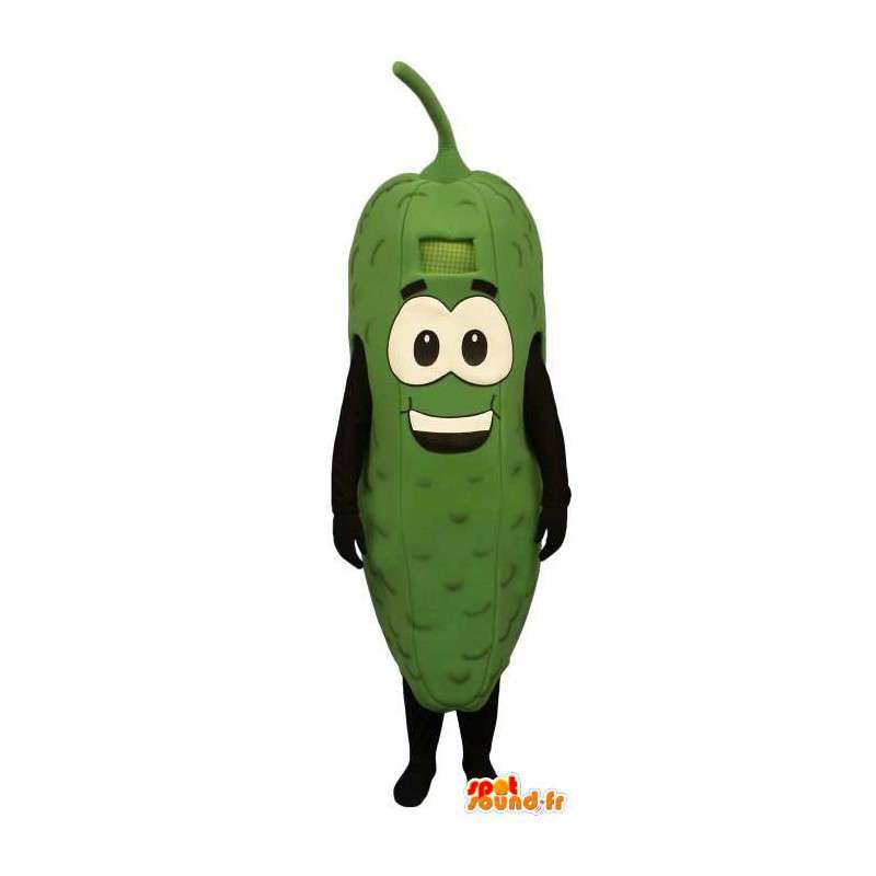 Traje de pepinillo verde, gigante - MASFR007207 - Mascota de verduras