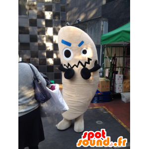 Mascot jättiläinen banaani, beige hirviö ilme kovaa - MASFR28414 - Mascottes Yuru-Chara Japonaises