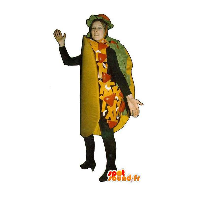 Mascot Tacos Burritos Riesen - MASFR007208 - Fast-Food-Maskottchen