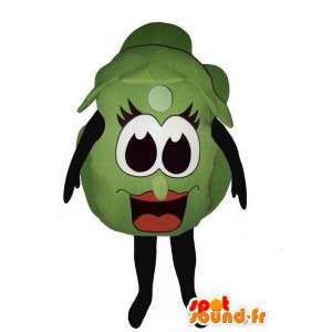 Kål Costume Brussel gigant - MASFR007209 - vegetabilsk Mascot
