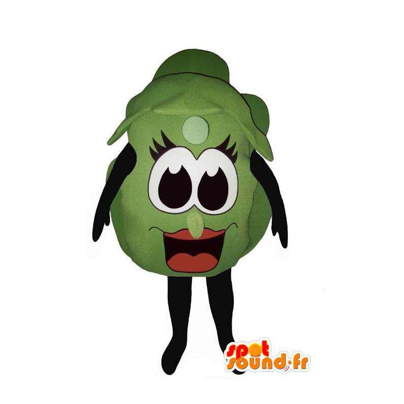 Kål Costume Brussel gigant - MASFR007209 - vegetabilsk Mascot