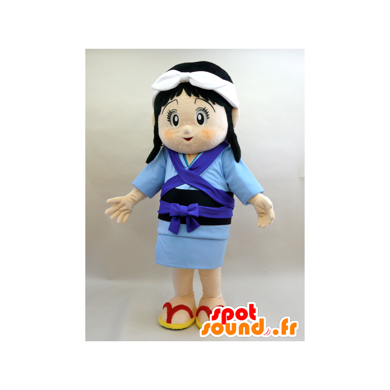 Mascot Itsuki-chan. Mascot woman with a baby - MASFR28425 - Yuru-Chara Japanese mascots