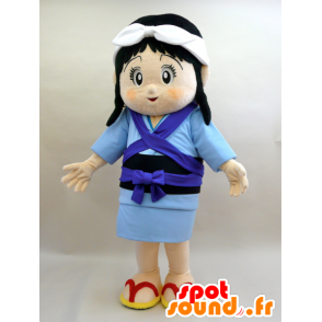 Mascot Itsuki-chan. Mascotte vrouw met een baby - MASFR28425 - Yuru-Chara Japanse Mascottes