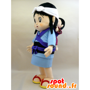 Mascot Itsuki-chan. Mascot woman with a baby - MASFR28425 - Yuru-Chara Japanese mascots
