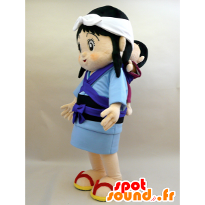 Mascot Itsuki-chan. Mascot kvinne med en baby - MASFR28425 - Yuru-Chara japanske Mascots