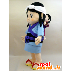 Mascot Itsuki-chan. Mascotte vrouw met een baby - MASFR28425 - Yuru-Chara Japanse Mascottes