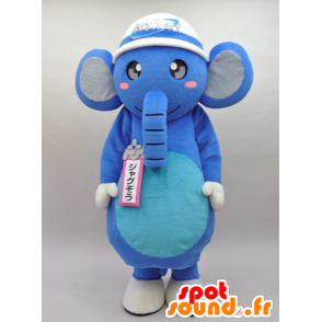 Blauen Elefanten Maskottchen, sehr nett und erfolgreiche - MASFR28426 - Yuru-Chara japanischen Maskottchen