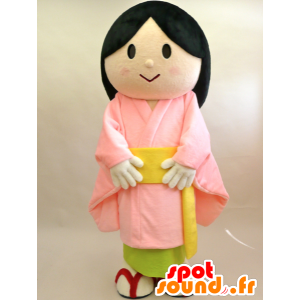 Komachi-chan maskotti. Maskotti aasialainen nainen - MASFR28427 - Mascottes Yuru-Chara Japonaises