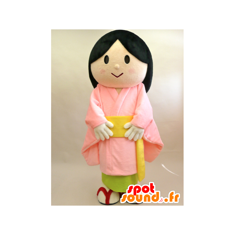 Komachi-chan mascot. Mascot Asian woman - MASFR28427 - Yuru-Chara Japanese mascots