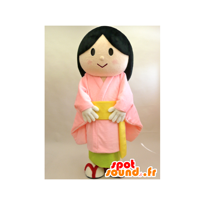 小町ちゃんのマスコット。アジアの女性のマスコット-MASFR28427-日本のゆるキャラのマスコット