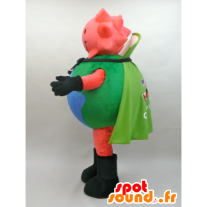 Giant globe mascot with a starry red head - MASFR28430 - Yuru-Chara Japanese mascots