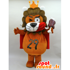 Mascot Keizairen 29. maskot oransje og red lion - MASFR28431 - Yuru-Chara japanske Mascots