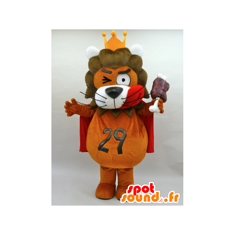 Mascot Keizairen 29. maskot oransje og red lion - MASFR28431 - Yuru-Chara japanske Mascots