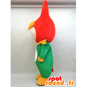 Mascotte de TakaRin. Mascotte de garçon avec un oiseau rouge - MASFR28432 - Mascottes Yuru-Chara Japonaises