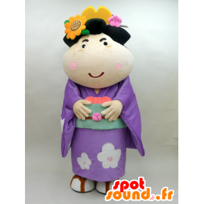 Mascot Koume. Mascot blomstrete japansk kvinne - MASFR28438 - Yuru-Chara japanske Mascots