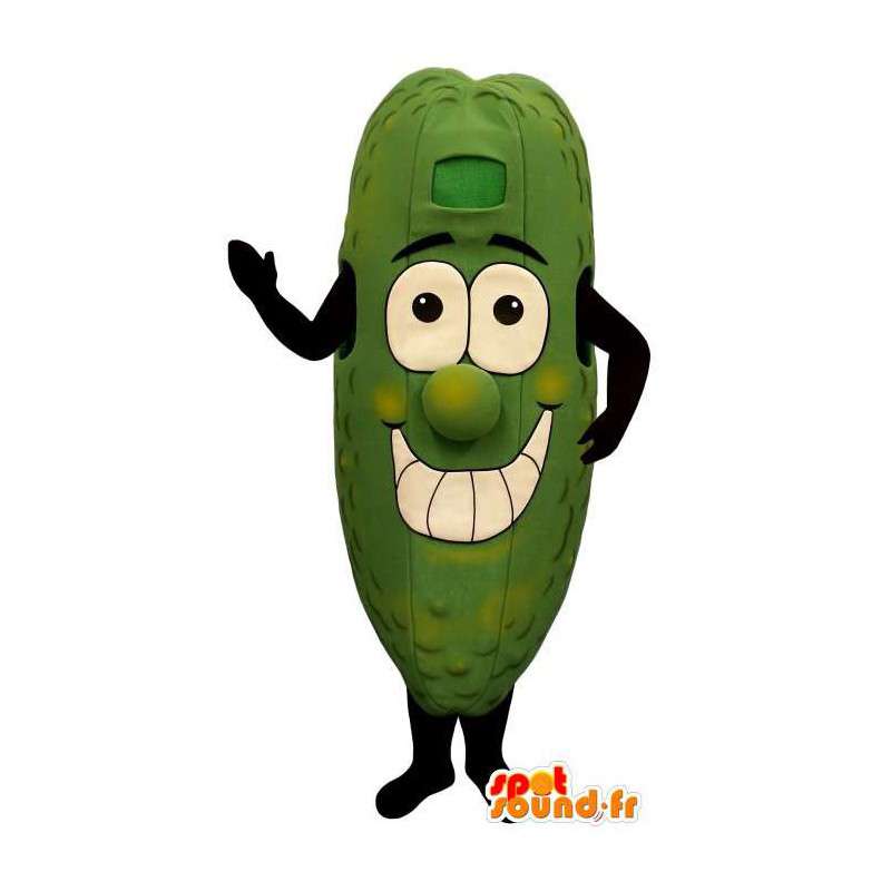 Green pickle mascot, giant - MASFR007213 - Mascot of vegetables