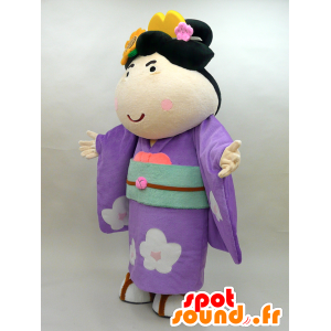 Koume mascot. Mascot flowered Japanese woman - MASFR28438 - Yuru-Chara Japanese mascots