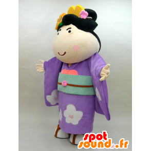 Koume Maskottchen. Maskottchen blühenden japanischen Frau - MASFR28438 - Yuru-Chara japanischen Maskottchen