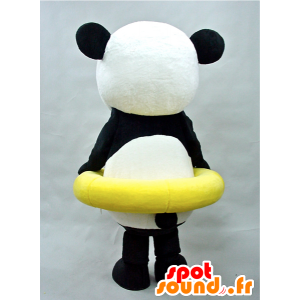 Puropanda mascotte. Panda mascotte con una boa - MASFR28439 - Yuru-Chara mascotte giapponese