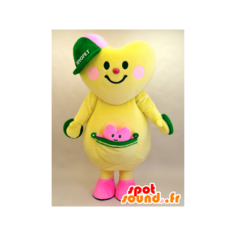 Mascot Toyopi e Tokokoron. coração com sua pequena mascote - MASFR28440 - Yuru-Chara Mascotes japoneses