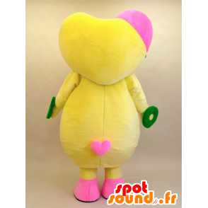 Mascot Toyopi en Tokokoron. hart met zijn kleine mascotte - MASFR28440 - Yuru-Chara Japanse Mascottes