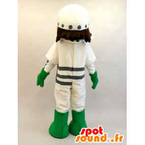 Mascotte Mayuda Man. Futuristico ragazzo mascotte - MASFR28441 - Yuru-Chara mascotte giapponese