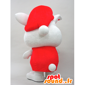 Yottan mascot. Baby mascot red and white rabbit - MASFR28442 - Yuru-Chara Japanese mascots