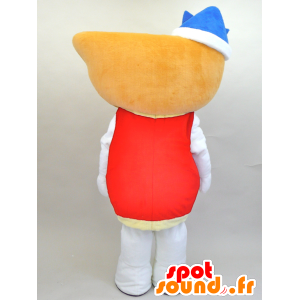 Mascotte Hiayu kun. Pupazzo di neve mascotte, ciotola gigante - MASFR28443 - Yuru-Chara mascotte giapponese