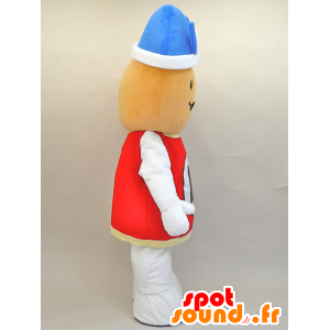 Mascot Hiayu kun. Snowman mascot, giant bowl - MASFR28443 - Yuru-Chara Japanese mascots
