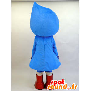 Azul e vermelho boneco teardrop mascote - MASFR28447 - Yuru-Chara Mascotes japoneses