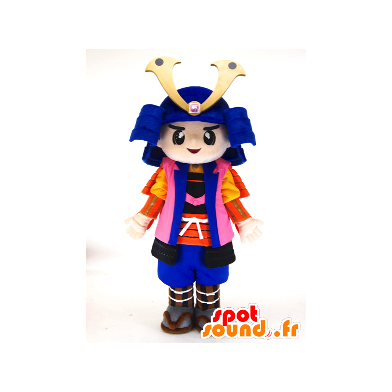 Shinma chan mascotte. Mascotte colorato samurai - MASFR28448 - Yuru-Chara mascotte giapponese