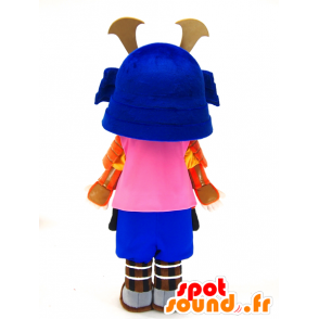 Mascot Shinma chan. Mascot kleurrijke samurai - MASFR28448 - Yuru-Chara Japanse Mascottes