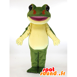 Mascota Kerotta chan. Mascota de la rana verde y amarillo - MASFR28450 - Yuru-Chara mascotas japonesas