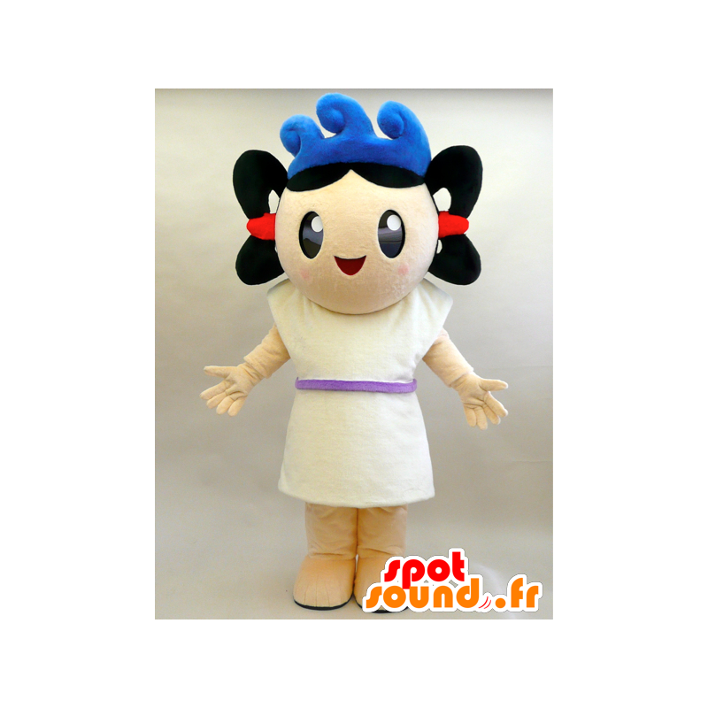 Kun Mascot Umit. da mascote da menina com ondas - MASFR28453 - Yuru-Chara Mascotes japoneses