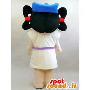 Kun Mascot Umit. da mascote da menina com ondas - MASFR28453 - Yuru-Chara Mascotes japoneses