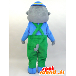 Mascot Kawauso Akuakun. Mascot gray and white sea lion - MASFR28454 - Yuru-Chara Japanese mascots