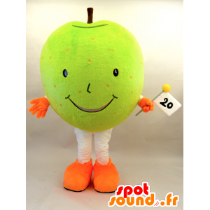 Mascot Nasshi. jättiläinen vihreä omena Mascotete - MASFR28455 - Mascottes Yuru-Chara Japonaises