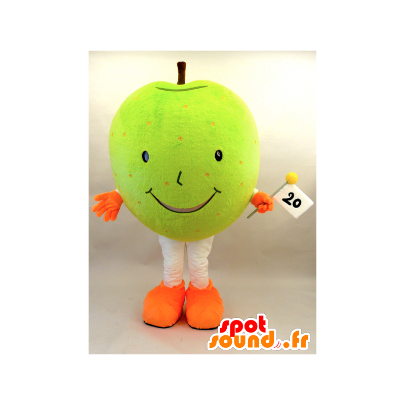 Mascot Nasshi. gigante Mascotete maçã verde - MASFR28455 - Yuru-Chara Mascotes japoneses