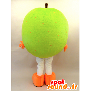 Nasshi Maskottchen. Riesiger grüner Apfel Mascotete - MASFR28455 - Yuru-Chara japanischen Maskottchen