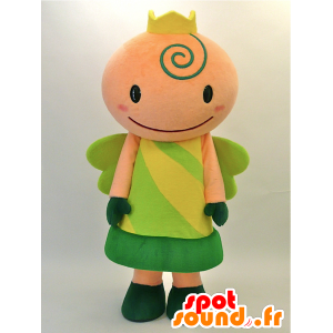 Mascot Kurutchi. Fairy Mascot, Grønn Princess - MASFR28460 - Yuru-Chara japanske Mascots