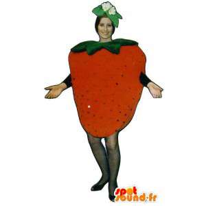 Mascot giant strawberry. Strawberry Costume - MASFR007220 - Fruit mascot