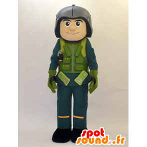 Maskot Xiang kun. Pilot maskot, vojenský - MASFR28464 - Yuru-Chara japonské Maskoti