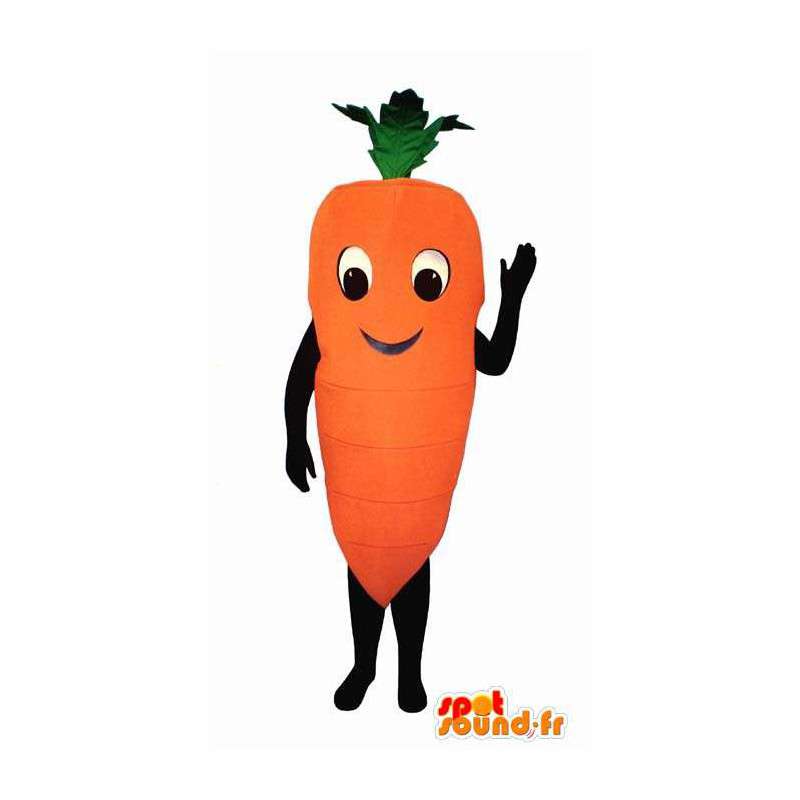 Mascot gigantisk gulrot, rampete - MASFR007221 - vegetabilsk Mascot