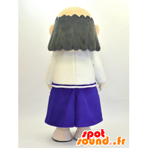 Japaner Maskottchen in blauen und weißen Outfit - MASFR28466 - Yuru-Chara japanischen Maskottchen