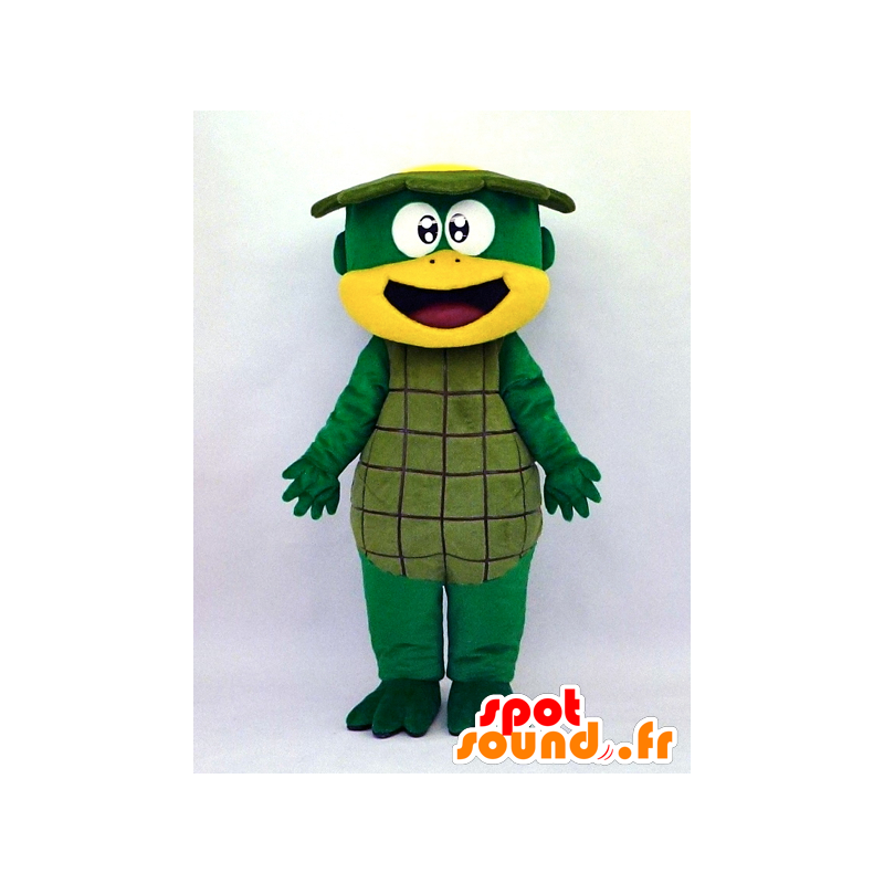 Kappa-kun maskot, smilende grøn skildpadde - Spotsound maskot