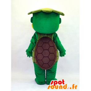 Mascotte de Kappa-kun, tortue verte souriante - MASFR26126 - Mascottes Yuru-Chara Japonaises