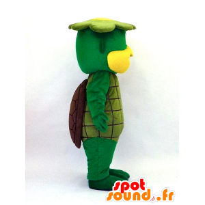 Kappa-kun maskot, smilende grøn skildpadde - Spotsound maskot