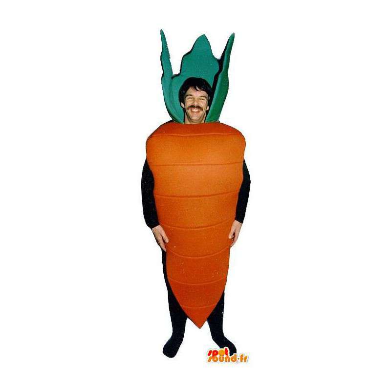 Mascot giant carrot - MASFR007224 - Mascot of vegetables