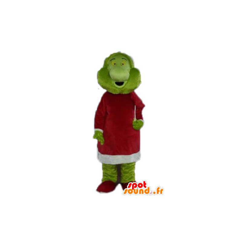 Grinch mascote, famoso desenho animado monstro verde - MASFR028502 - Celebridades Mascotes